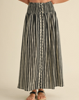 MIOU MUSE SMOCKED WAIST SKIRT