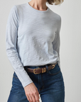 LILLA P BACK SEAM LONG SLEEVE CREW NECK