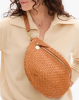 CLARE V WOVEN GRANDE FANNY