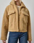 LILLA P SHERPA COLLARED JACKET