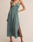 Z SUPPLY MANON SATIN MAXI DRESS