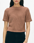 WHITE + WARREN ORGANIC COTTON TAPE T SHIRT