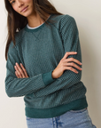 MARINE LAYER DAISY TEXTURED RAGLAN