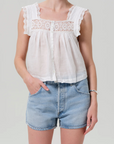 CITIZENS OF HUMANITY MIA EMBROIDERED TOP