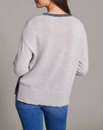 ALASHAN CASHMERE KENNEDY PLAITED TRIM CREW