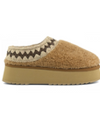 MOU PLATFORM CLOG CURLY SHEEPSKIN