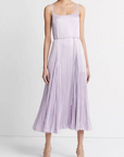 VINCE RELAXED CRUSHED SLIP DRESS