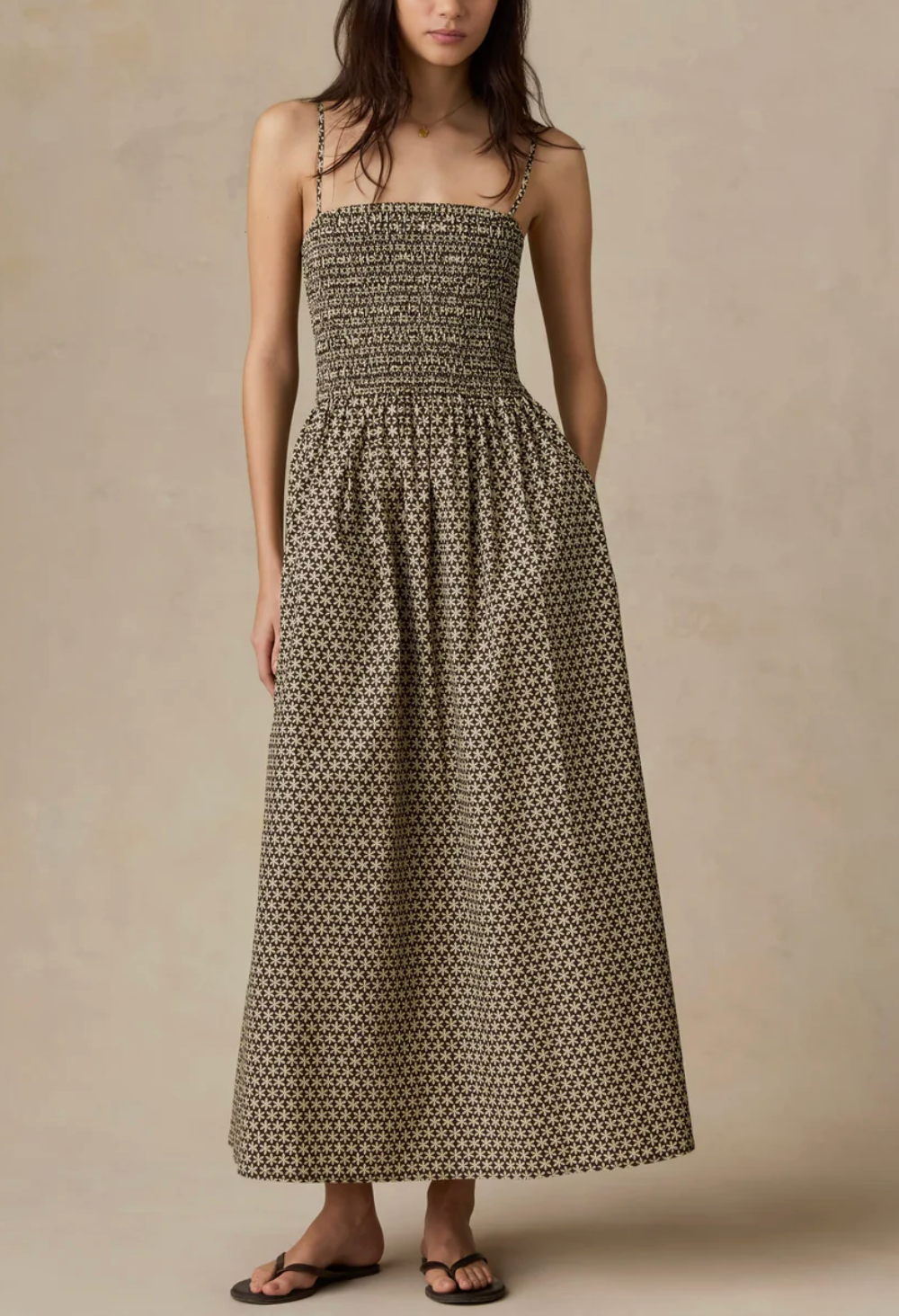 FAHERTY COASTAL POPLIN LUCIA DRESS
