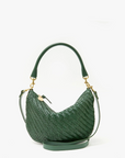 CLARE V WOVEN PETIT MOYEN MESSENGER