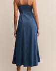 Z SUPPLY ANGEL EYES DENIM MIDI DRESS