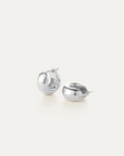 JENNY BIRD MINI TOME HOOP EARRINGS SILVER