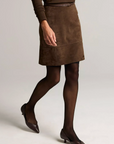 VINCE HIGH WAISTED KNEE LENGTH SKIRT