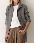 MARINE LAYER STEPHANIE COCOON COAT - WOOL PLAID