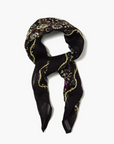 CHAN LUU OVERSIZED EMBROIDERED FLORAL BANDANA