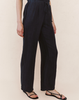 BELLA DAHL BEACH PANT WITH LATTICE STRIPE
