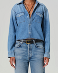 CITIZENS OF HUMANITY BABY SHAY CROPPED SHIRT