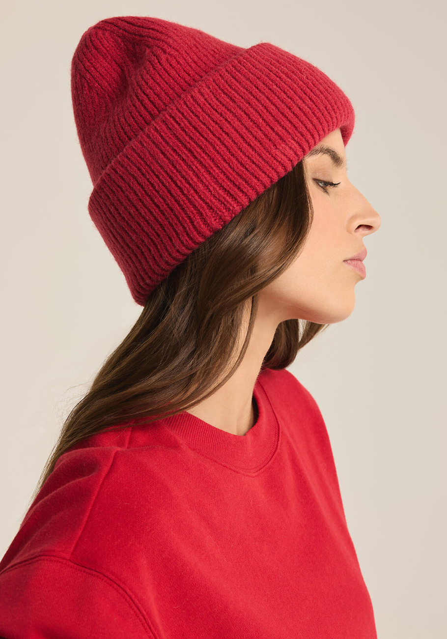 NEW Z SUPPLY snow cap beanie in haute red Z supply ZS Snow Cap Beanie - Groove main image 2