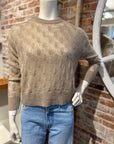 ALASHAN CASHMERE OPHELIA OPEN STITCH CREW