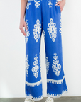 THML WIDE LEG PRINT PANT