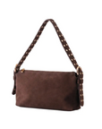MOST WANTED USA SUEDE SHOULDER BAG W/ STUDS
