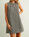 MIOU MUSE GINGHAM MINI DRESS