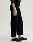 AG SAIGE WIDE LEG CROP SUPER BLACK