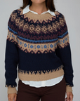 AUTUMN CASHMERE CHUNKY FAIR ISLE CREW