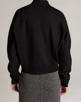 VINCE PONTE KNIT BOMBER JACKET