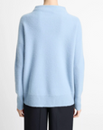 VINCE BOILED FUNNEL NECK PULLOVER