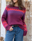 WOODEN SHIPS JAXON FAIR ISLE RAGLAN CHUNKY
