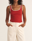 Z SUPPLY JAIDYNN WHIPSTITCH RIB TANK