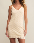Z SUPPLY CHARMER CROCHET MINI DRESS