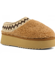 MOU PLATFORM CLOG CURLY SHEEPSKIN