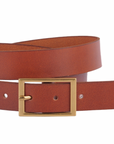 MOST WANTED CLASSIC RECTANGLE BUCKLE LEATHER BELT