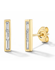 ELLI PARR CZ PAVE BAR STUDS