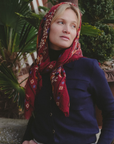 MAISON LECOMTE FLAMENT SECRET GARDEN WOOL + SILK SCARF