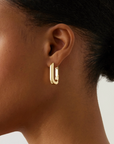 JENNY BIRD U-LINK EARRINGS GOLD