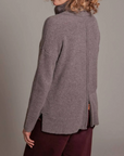 ALASHAN CASHMERE BACK ZIP TURTLENECK