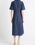 VINCE DENIM S/S SHIRT DRESS