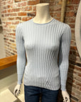 ALASHAN CASHMERE COTTON CASHMERE BLAIR RIB CREW