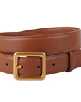 MOST WANTED USA BASIC SQUARE BUCKLE LEATHER BELT