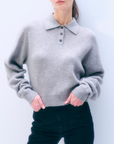 WHITE & WARREN CASHMERE THERMAL POLO