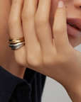 JENNY BIRD (SIZE 8) TWO-TONE LENNON RING SET