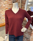 ALASHAN CASHMERE MERINO EASY V NECK PULLOVER