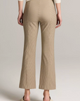 VINCE NIKI MID RISE PLAID CROP FLARE