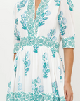 OLIPHANT V NECK CUFFED MAXI