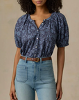 FAHERTY VOILE LETTIE TOP