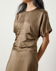 LILLA P SATIN DOLMAN SHORT SLEEVE