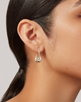JENNY BIRD SILVER COLETTE HOOPS SMALL