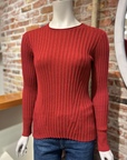 ALASHAN CASHMERE COTTON CASHMERE BLAIR RIB CREW